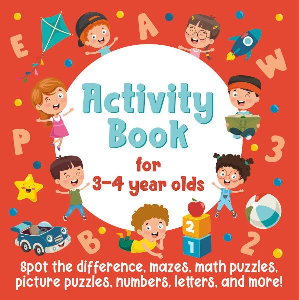 Book cover: Activity Book For 3-4 Year Olds