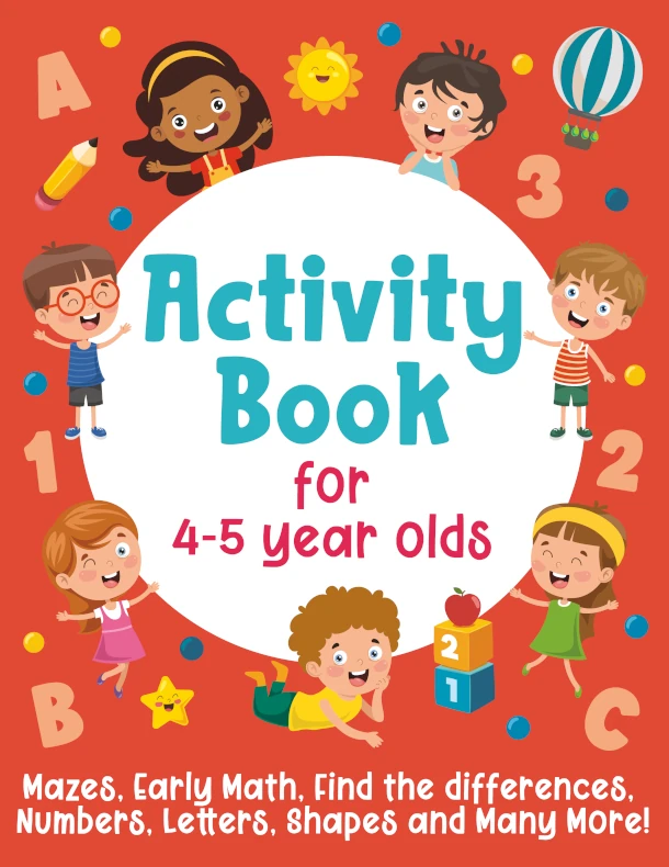 Book cover: Activity Book For 4-5 Year Olds
