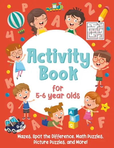 Activity Book For 5-6 Year Olds