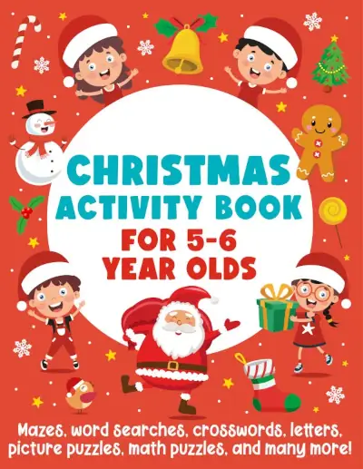 Christmas Activity Book for 5-6 Year Olds