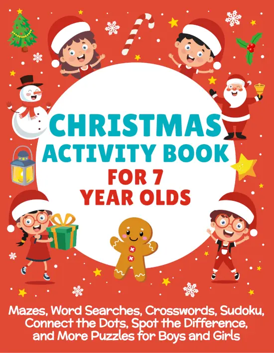 Christmas Activity Book for 7-Year-Olds cover