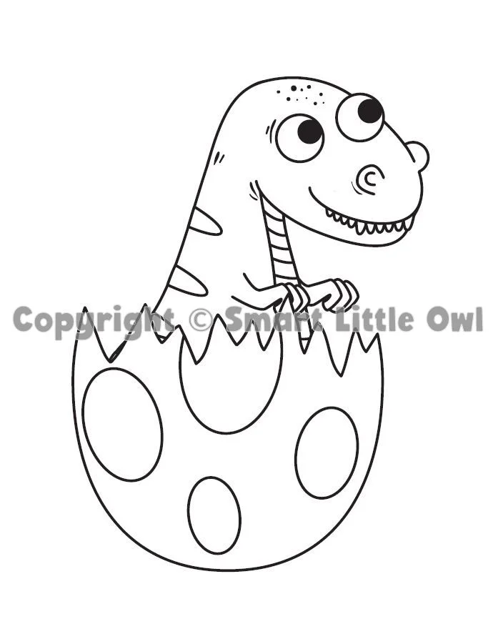 Dino Coloring Book For Toddlers - Book Cover