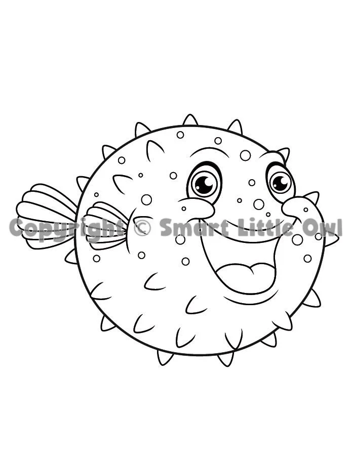 Fish Coloring Book For Kids - Book Cover