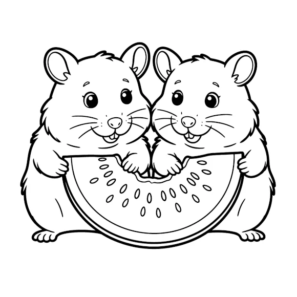 My First Hamster Colouring Book - Book Cover