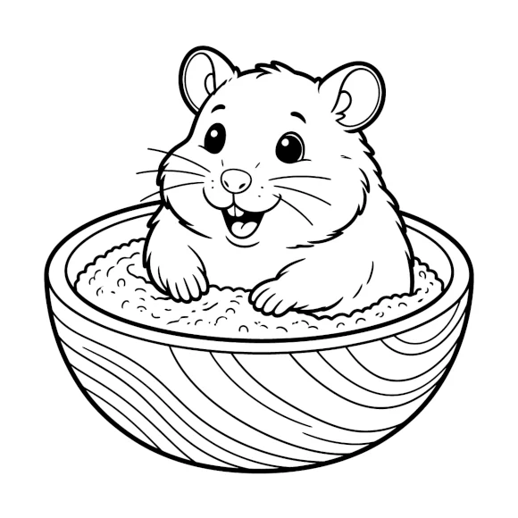 My First Hamster Colouring Book - Book Cover