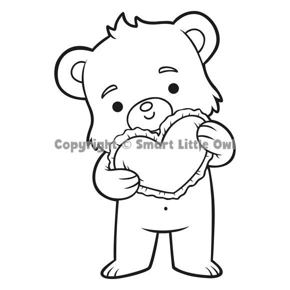 My First Valentine's Day Colouring Book - Book Cover