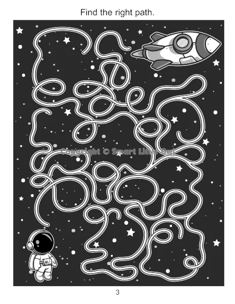 Space Activity Book For 5-7 Year Olds - Book Cover