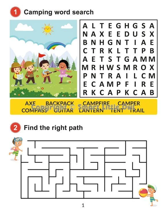 Summer Activity Book For Kids Ages 5-6 - Book Cover