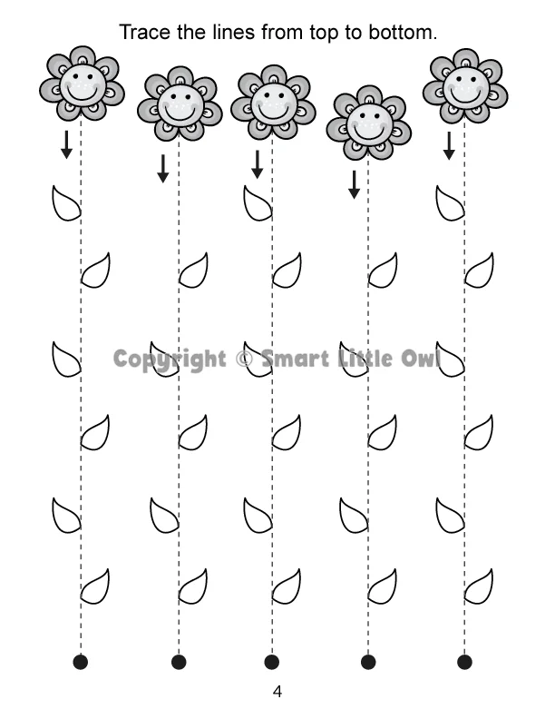Tracing Book for 4 Year Olds - Book Cover