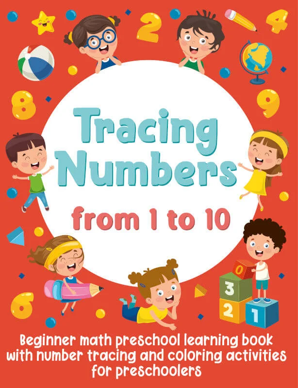 Book cover: Tracing Numbers from 1 to 10