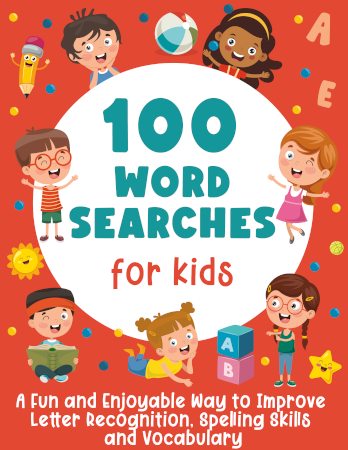 100 Word Searches for Kids Cover