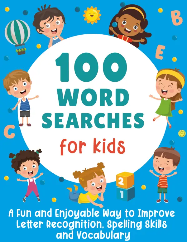 100 Word Searches for Kids cover